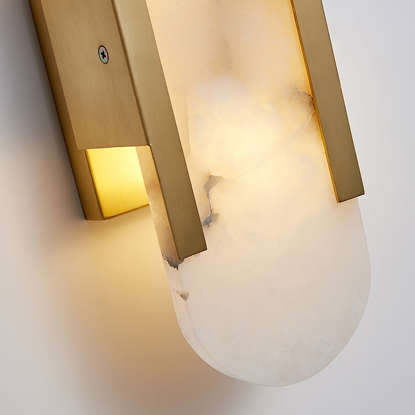 Moderne Marmor Nachttisch Wandleuchte - Elegante Wandarmatur | Karnz