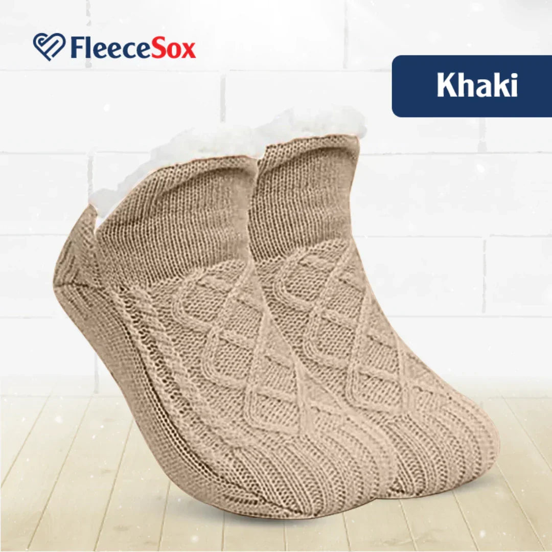 Karnz | Fleecegefütterte rutschfeste Thermosocken