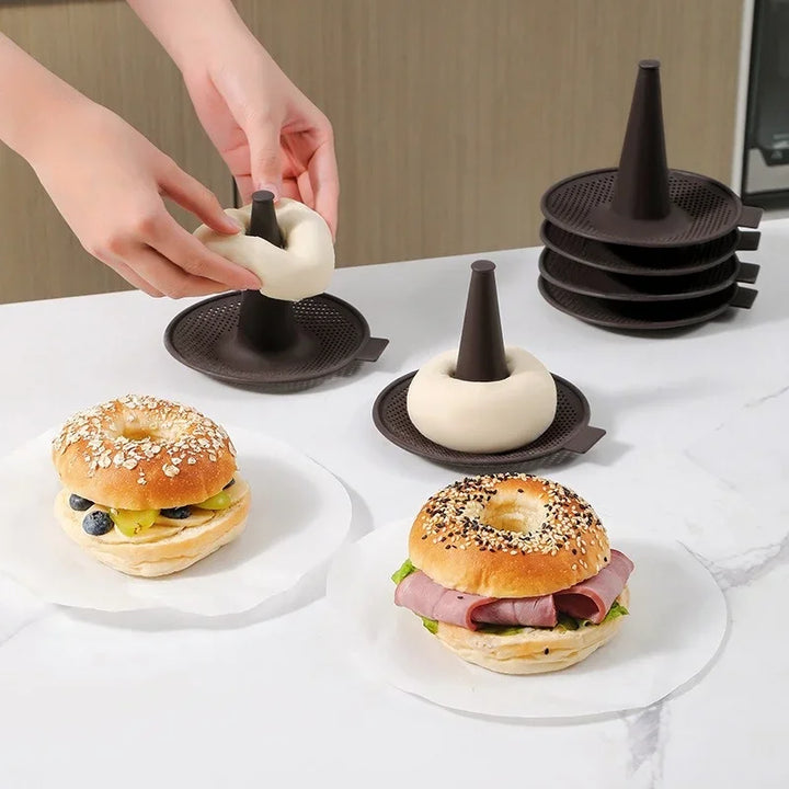 6 Stück Küchen Silikon Kegel Backform Backbleche Donut Kuchenformen | Karnz