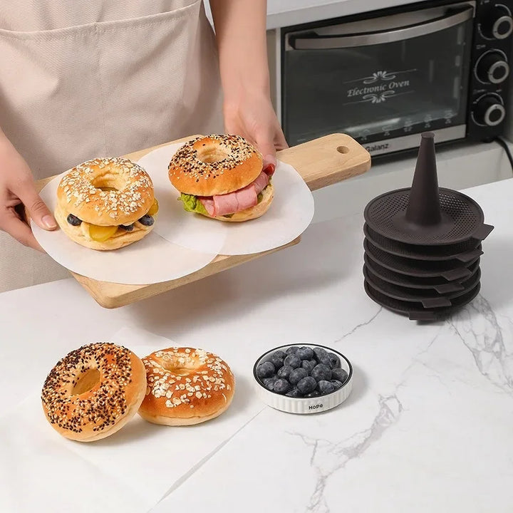 6 Stück Küchen Silikon Kegel Backform Backbleche Donut Kuchenformen | Karnz