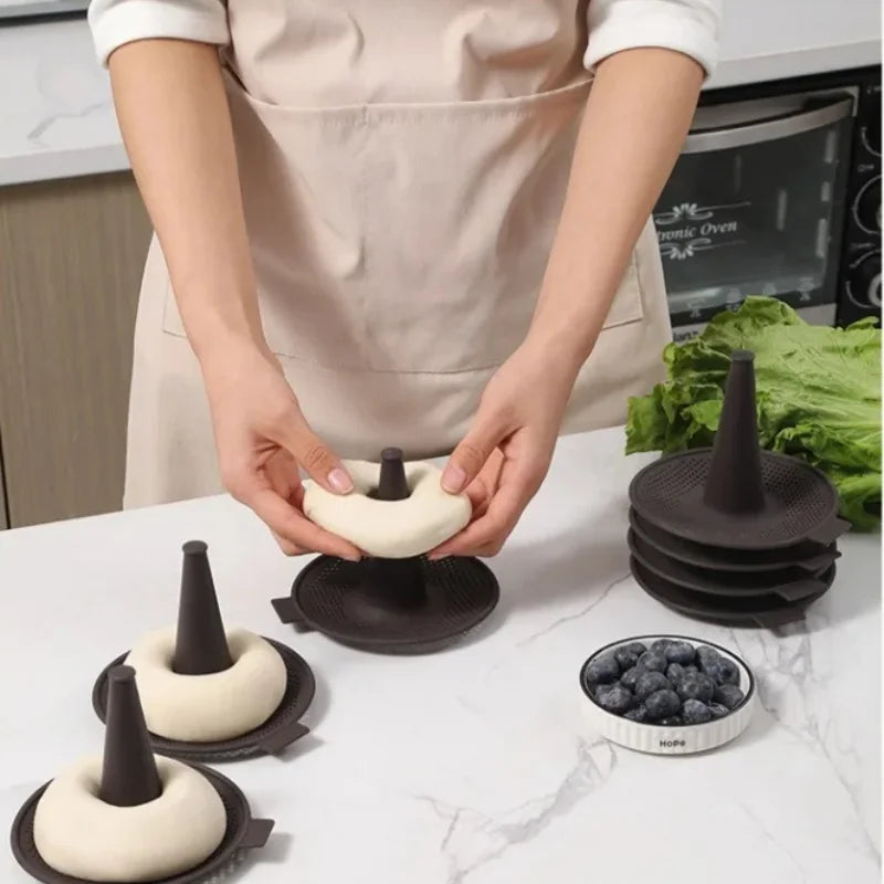 6 Stück Küchen Silikon Kegel Backform Backbleche Donut Kuchenformen | Karnz