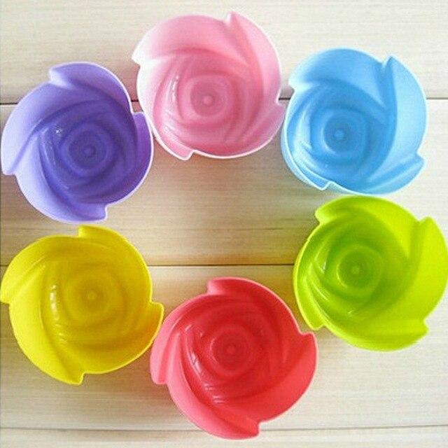 6pcs Muffin Kuchen Wiederverwendbare Silikon Backform | Karnz