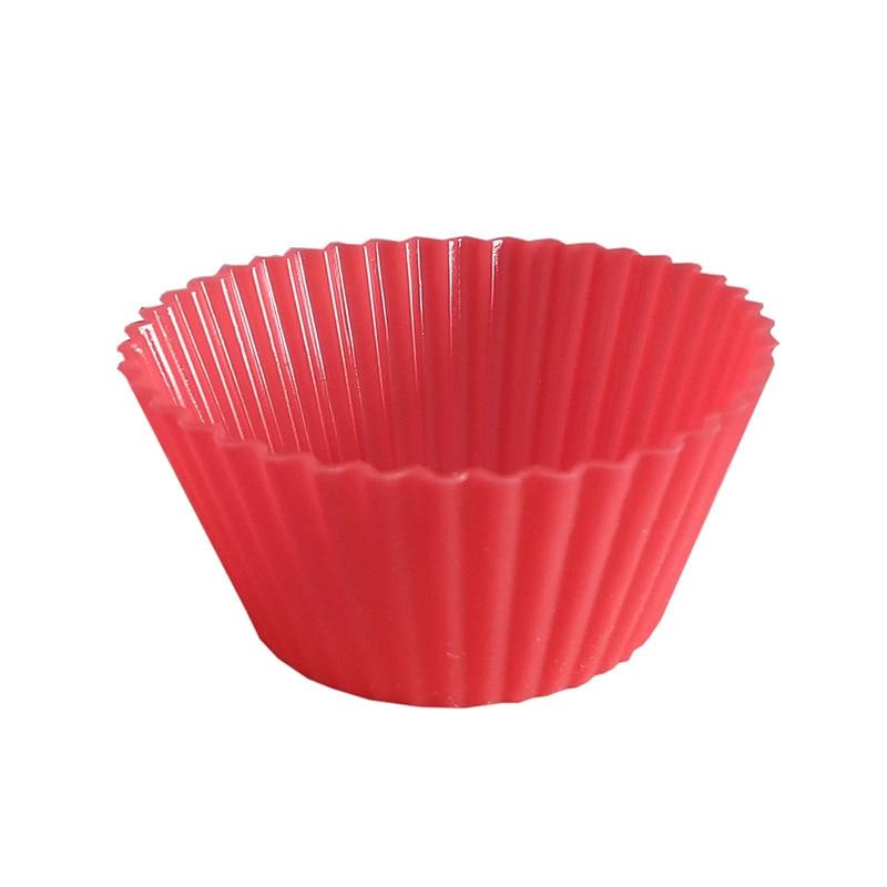 6pcs Muffin Kuchen Wiederverwendbare Silikon Backform | Karnz