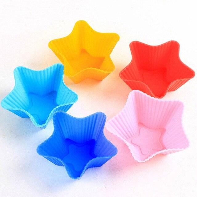 6pcs Muffin Kuchen Wiederverwendbare Silikon Backform | Karnz