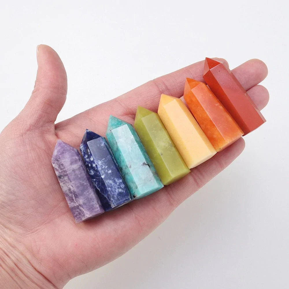 7 Chakra Steine Set Geschenk | Karnz