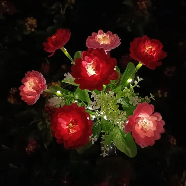 Karnz | Moderne Außen-Solarbeleuchtung mit 7 Blumen