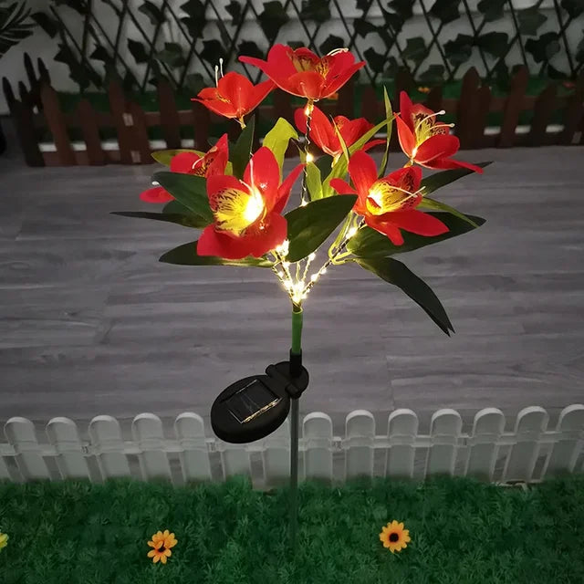 Karnz | Moderne Außen-Solarbeleuchtung mit 7 Blumen