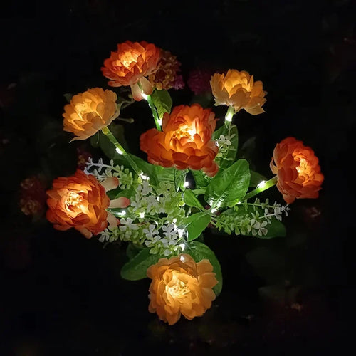 Karnz | Moderne Außen-Solarbeleuchtung mit 7 Blumen