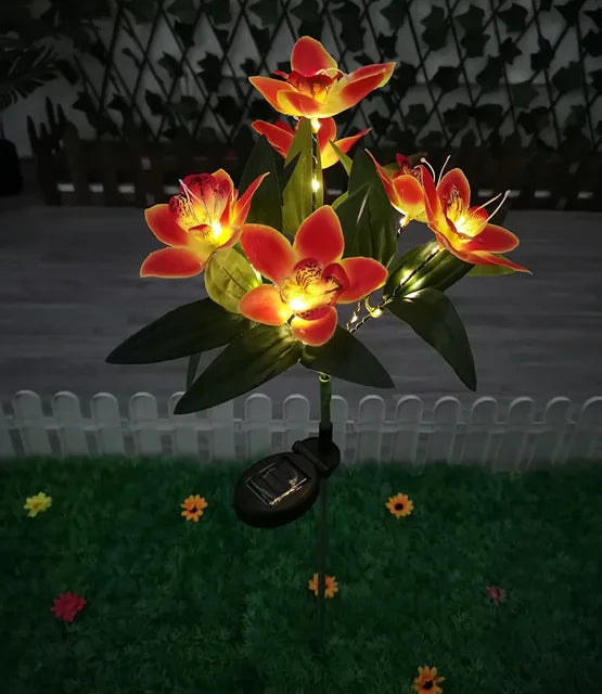 Karnz | Moderne Außen-Solarbeleuchtung mit 7 Blumen