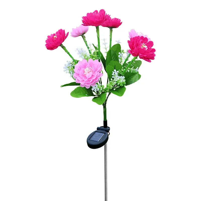 Karnz | Moderne Außen-Solarbeleuchtung mit 7 Blumen