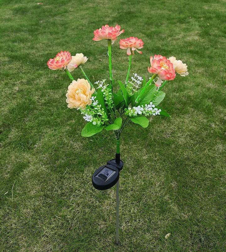 Karnz | Moderne Außen-Solarbeleuchtung mit 7 Blumen