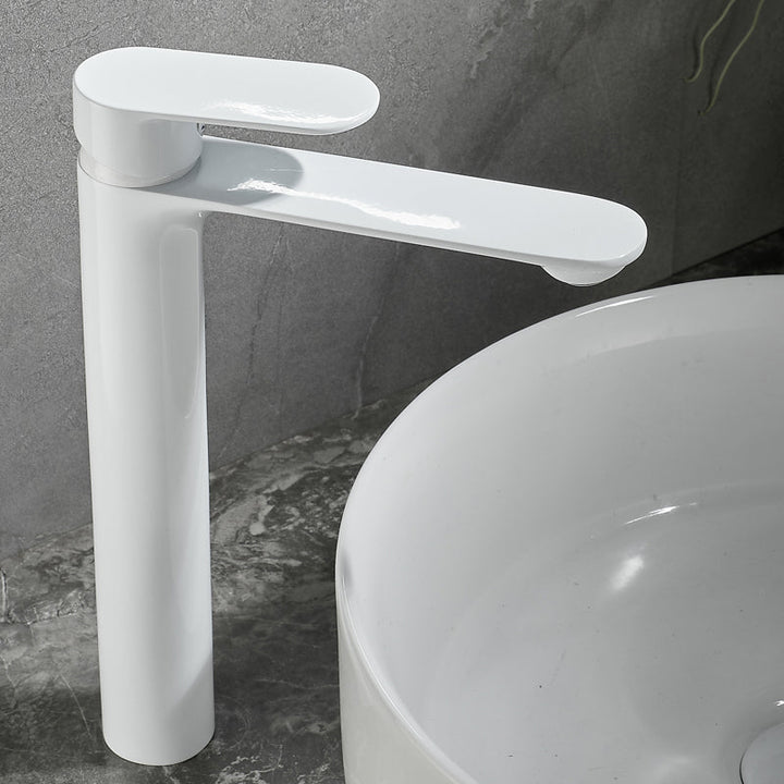 Badezimmer Waschbecken Wasserhahn Hebelgriff Messing Monochrom Badezimmer Wasserhahn