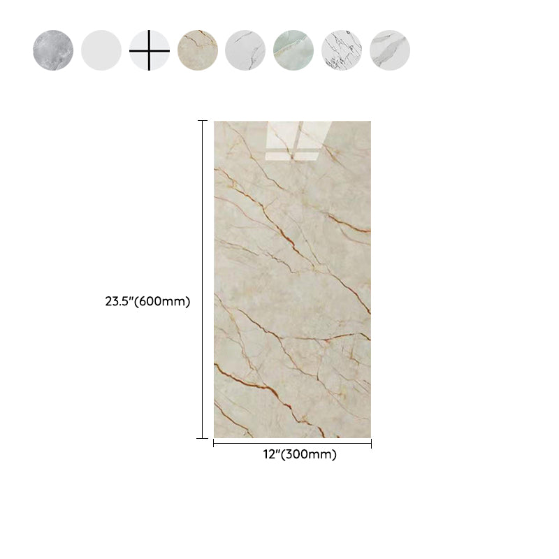 Fleckenresistente Peel & Stick Fliese Marmor-Effekt Einzelne Fliese für Küchenrückwand