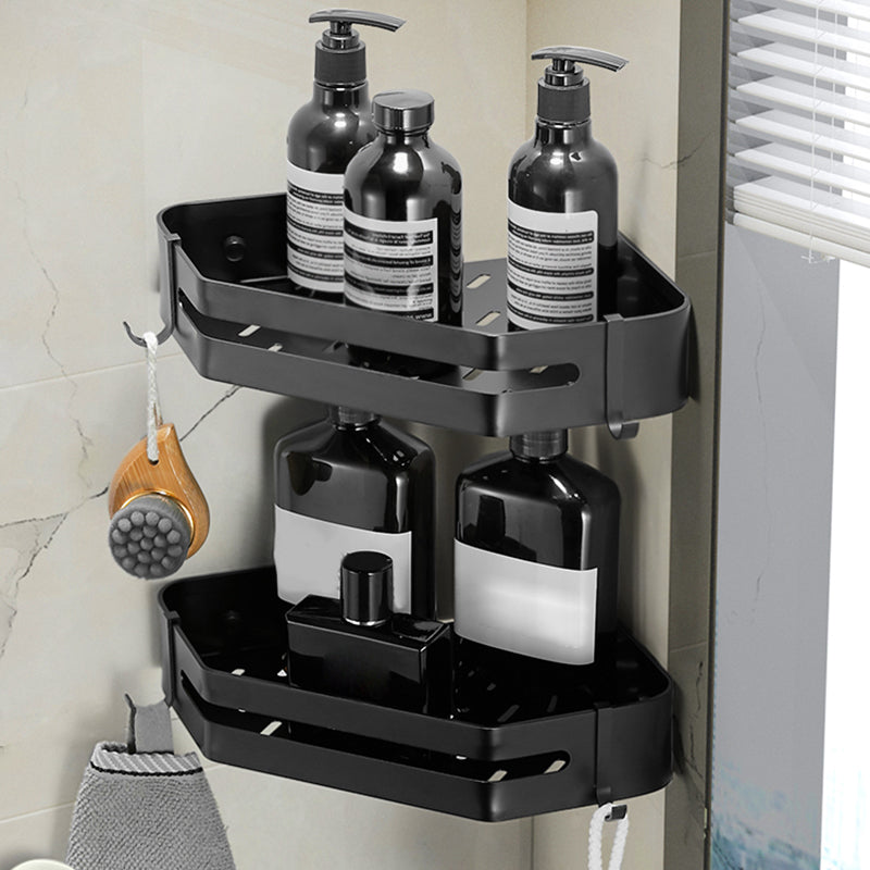 Modern 2/3-teiliges Badezimmer-Set Edelstahl Dreieckige Badregal aus Aluminium