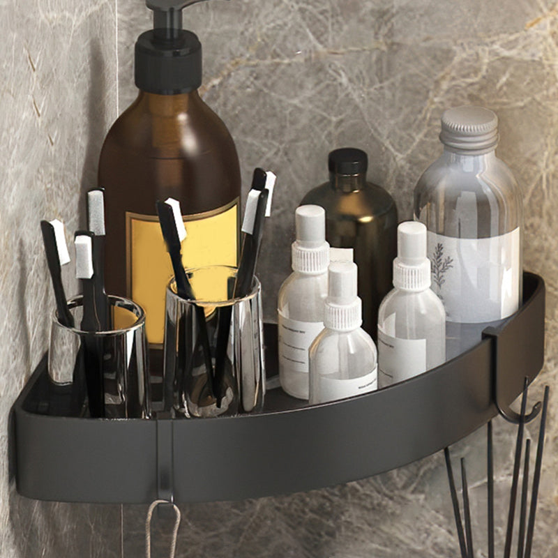 Modern 2/3-teiliges Badezimmer-Set Edelstahl Dreieckige Badregal aus Aluminium