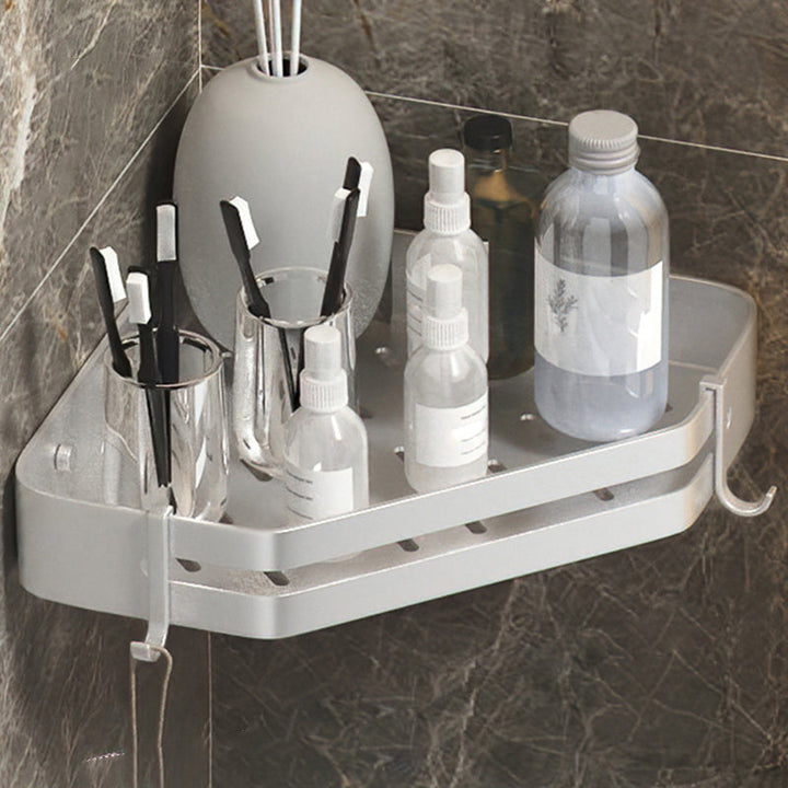 Modern 2/3-teiliges Badezimmer-Set Edelstahl Dreieckige Badregal aus Aluminium