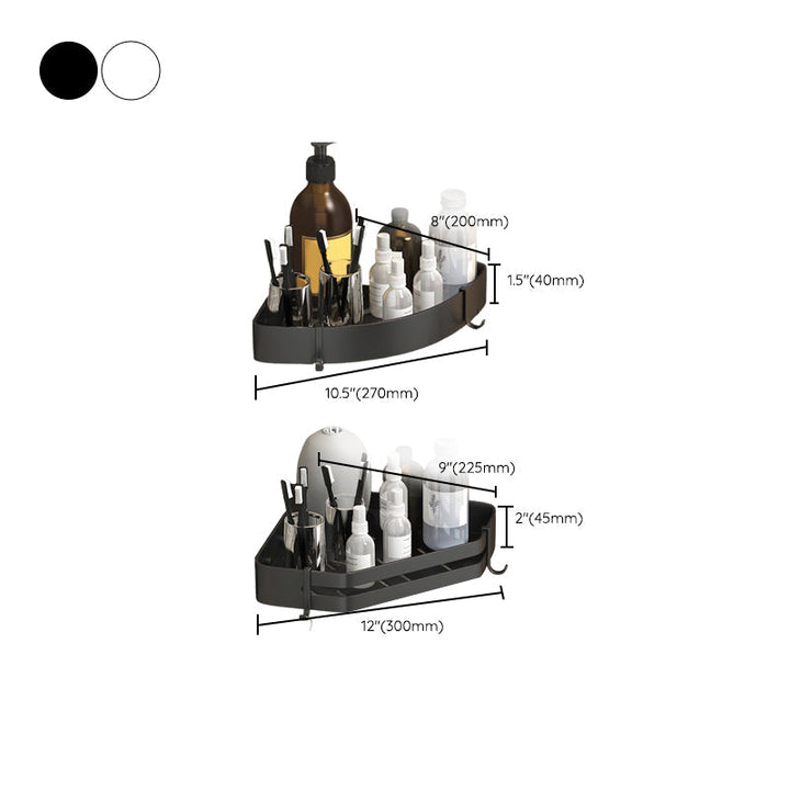 Modern 2/3-teiliges Badezimmer-Set Edelstahl Dreieckige Badregal aus Aluminium