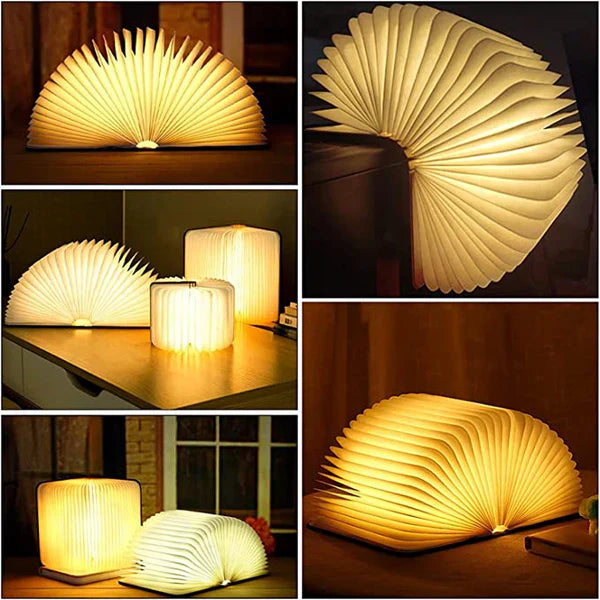 Faltbare Buchlampe mit warmem LED-Licht - StoryGlow | Karnz