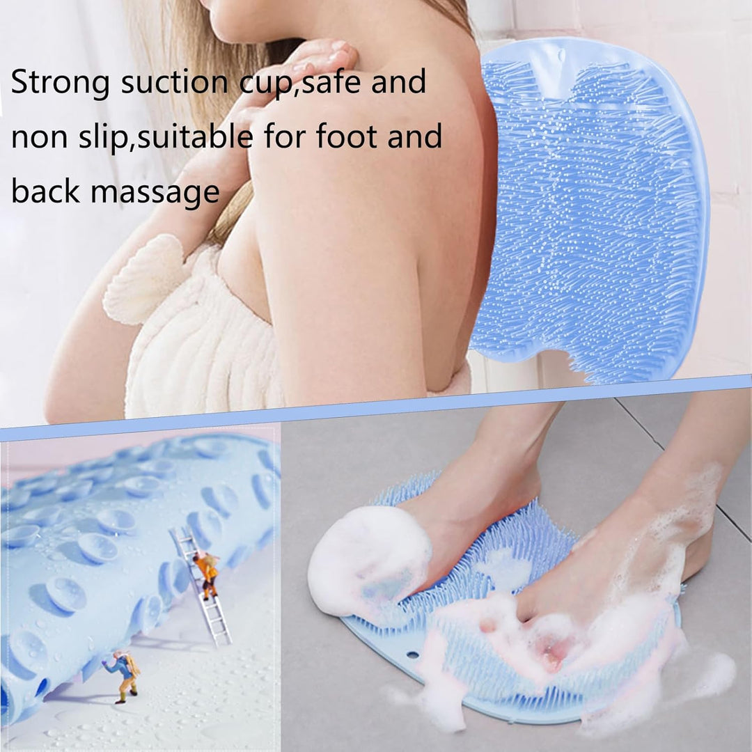 CleanFootFlex Hände-frei Silikon Fuß Reinigungsmatte Karnz