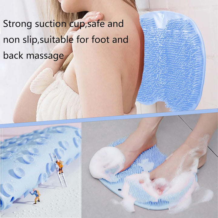 CleanFootFlex Hände-frei Silikon Fuß Reinigungsmatte Karnz