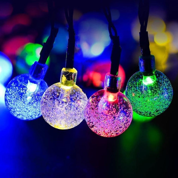 Solarbetriebene Kristallkugel Lichterkette | Karnz