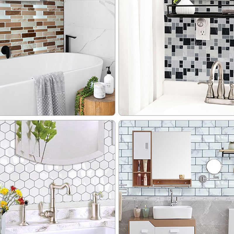 Kunststoff Peel & Stick Mosaikfliese Wasserfeste Peel & Stick Mosaikfliese mit quadratischer Form