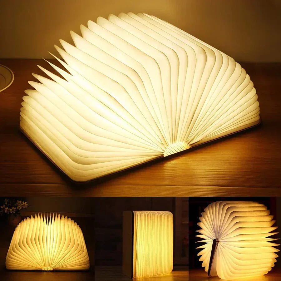Faltbare Buchlampe mit warmem LED-Licht - StoryGlow | Karnz