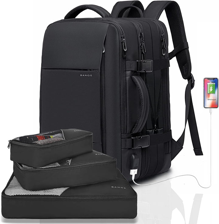Erweiterbarer 26–45L wasserdichter Reisen-Rucksack mit Laptop-Fach & Duffle-Trage | Karnz