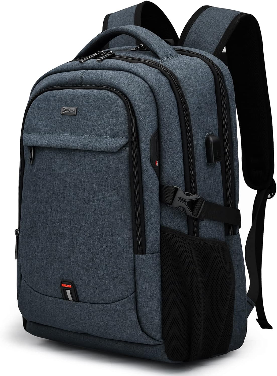 Wasserabweisender Reise-Laptop-Rucksack mit USB-Anschluss & organisierter Aufbewahrung | Karnz