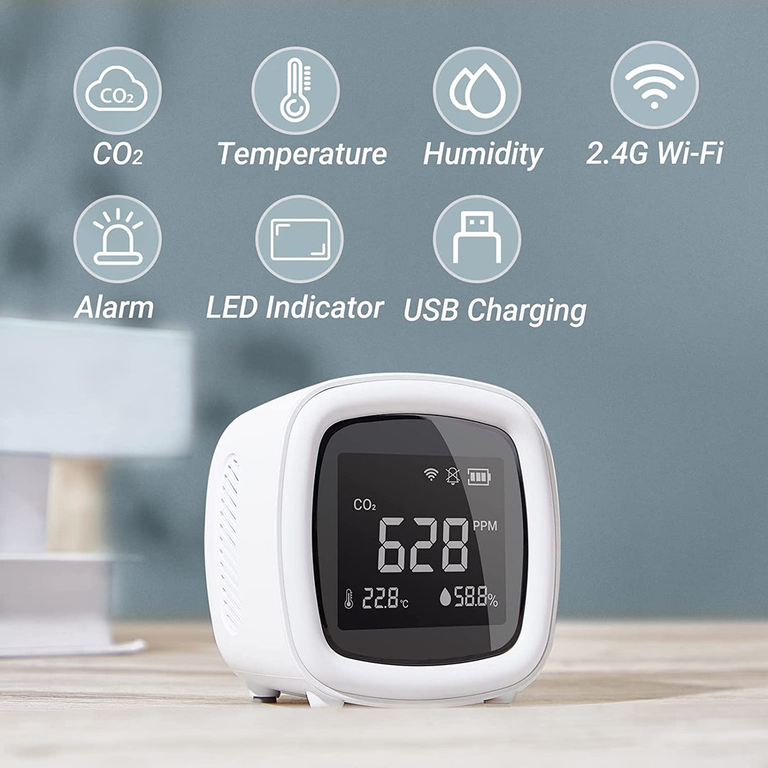 INKBIRD WiFi 3-in-1 Innen CO2-Detektor IAQM-068W | Karnz