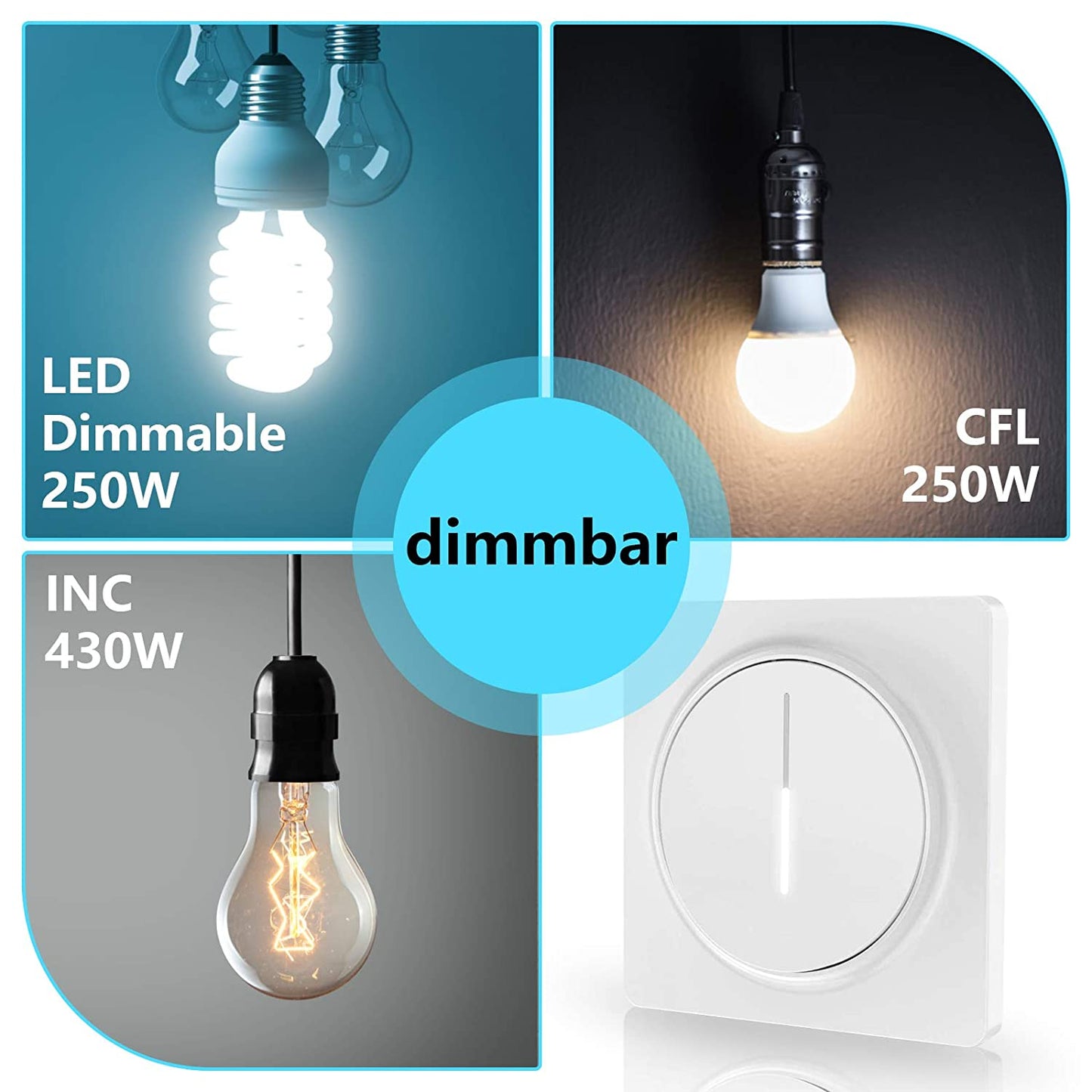 Smart Dimmer Dimmschalter Berühren mit Fernbedienung | Karnz