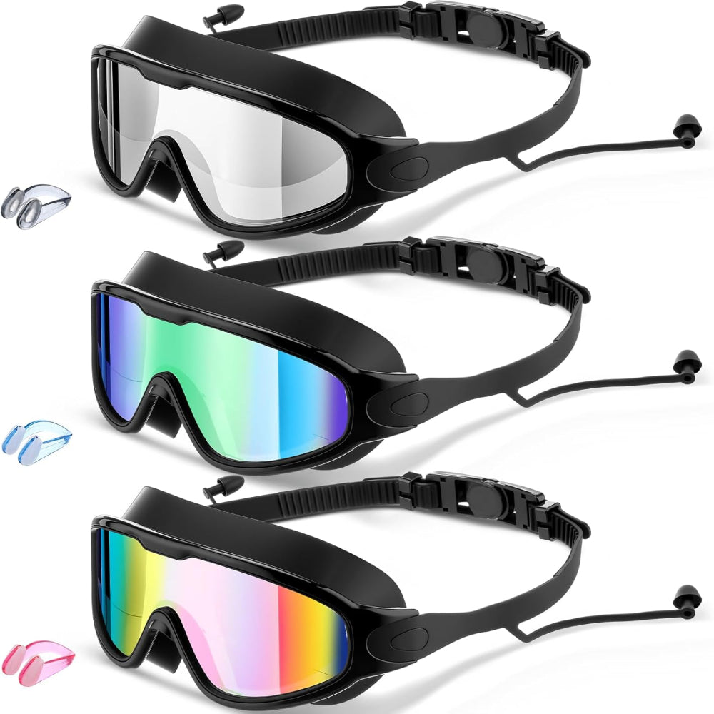 Schwimmbrille 3er-Set für Erwachsene & Kinder | Karnz