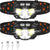 2-Pack Ultra-Hell Led Wiederaufladbare Stirnlampe Taschenlampe Wasserdicht Und Bewegungssensor