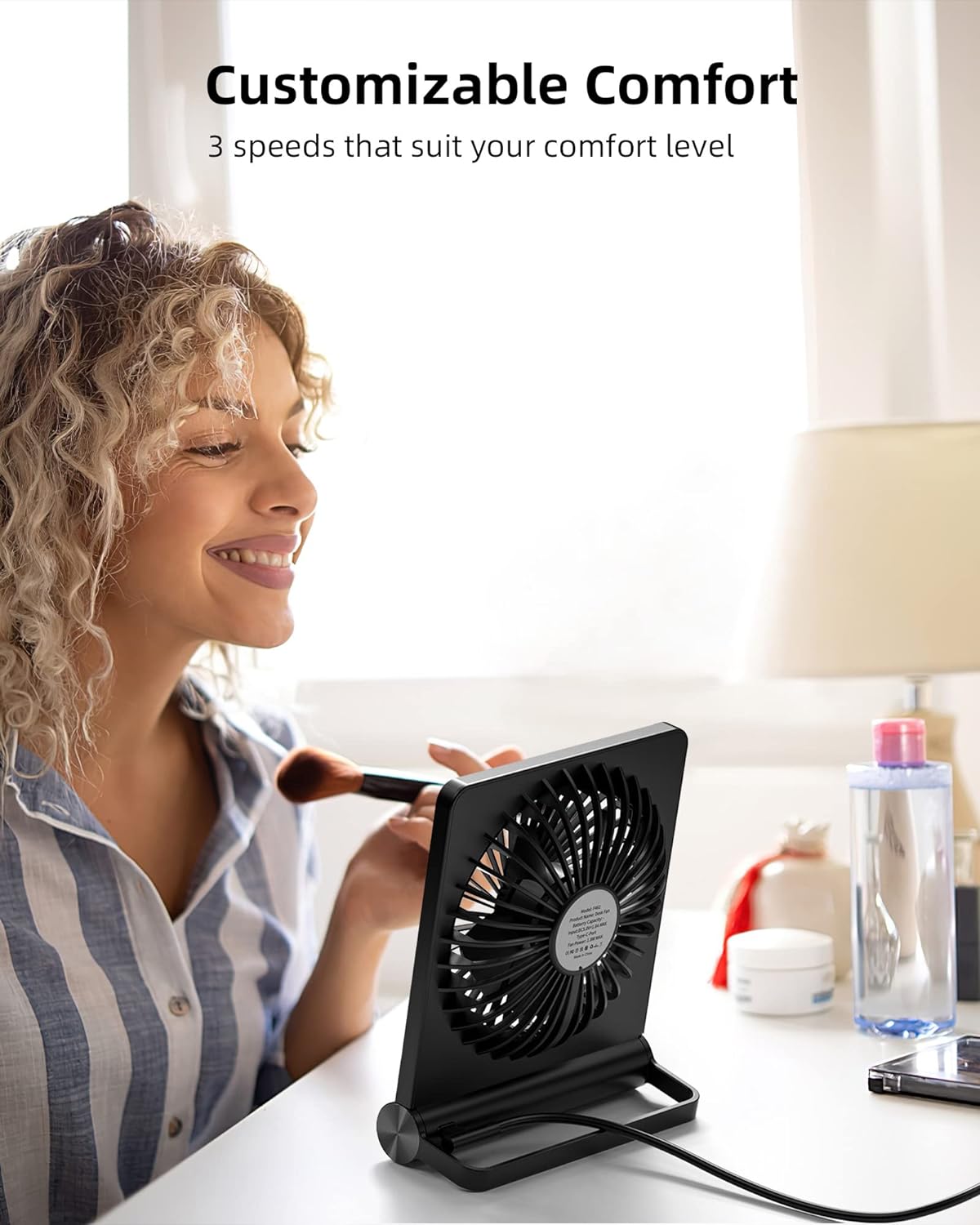 Ultra leiser kleiner Schreibtischventilator | Karnz