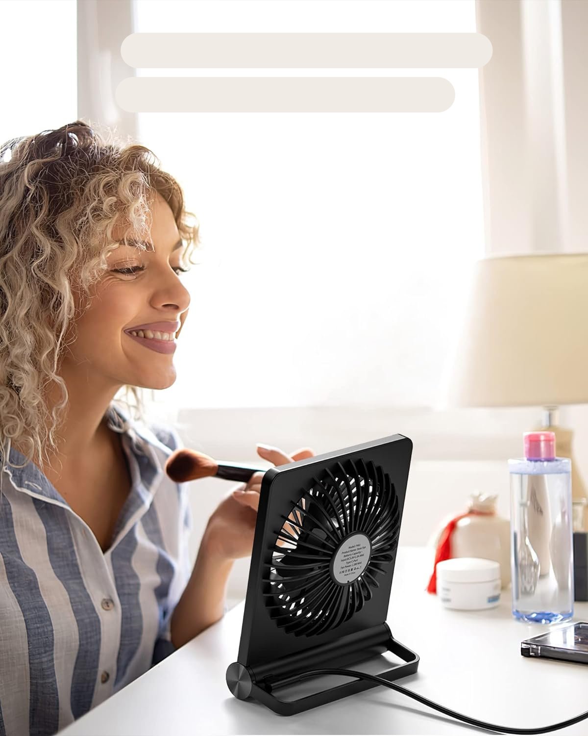 Ultraleiser Tischventilator mit verstellbarem Winkel | Karnz
