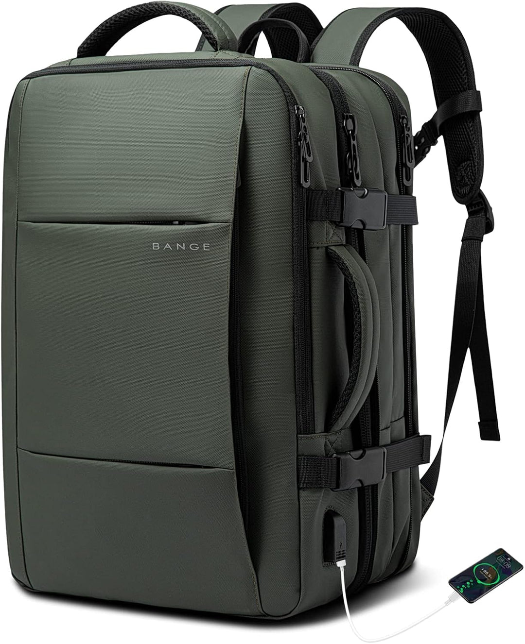 Erweiterbarer 26–45L wasserdichter Reisen-Rucksack mit Laptop-Fach & Duffle-Trage | Karnz