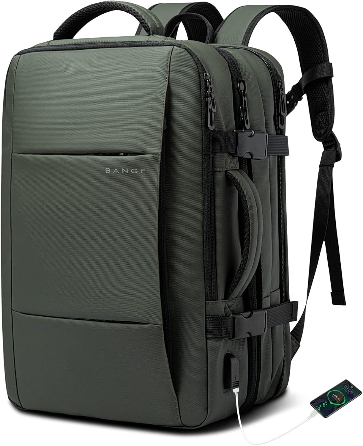 Erweiterbarer 26–45L wasserdichter Reisen-Rucksack mit Laptop-Fach & Duffle-Trage | Karnz
