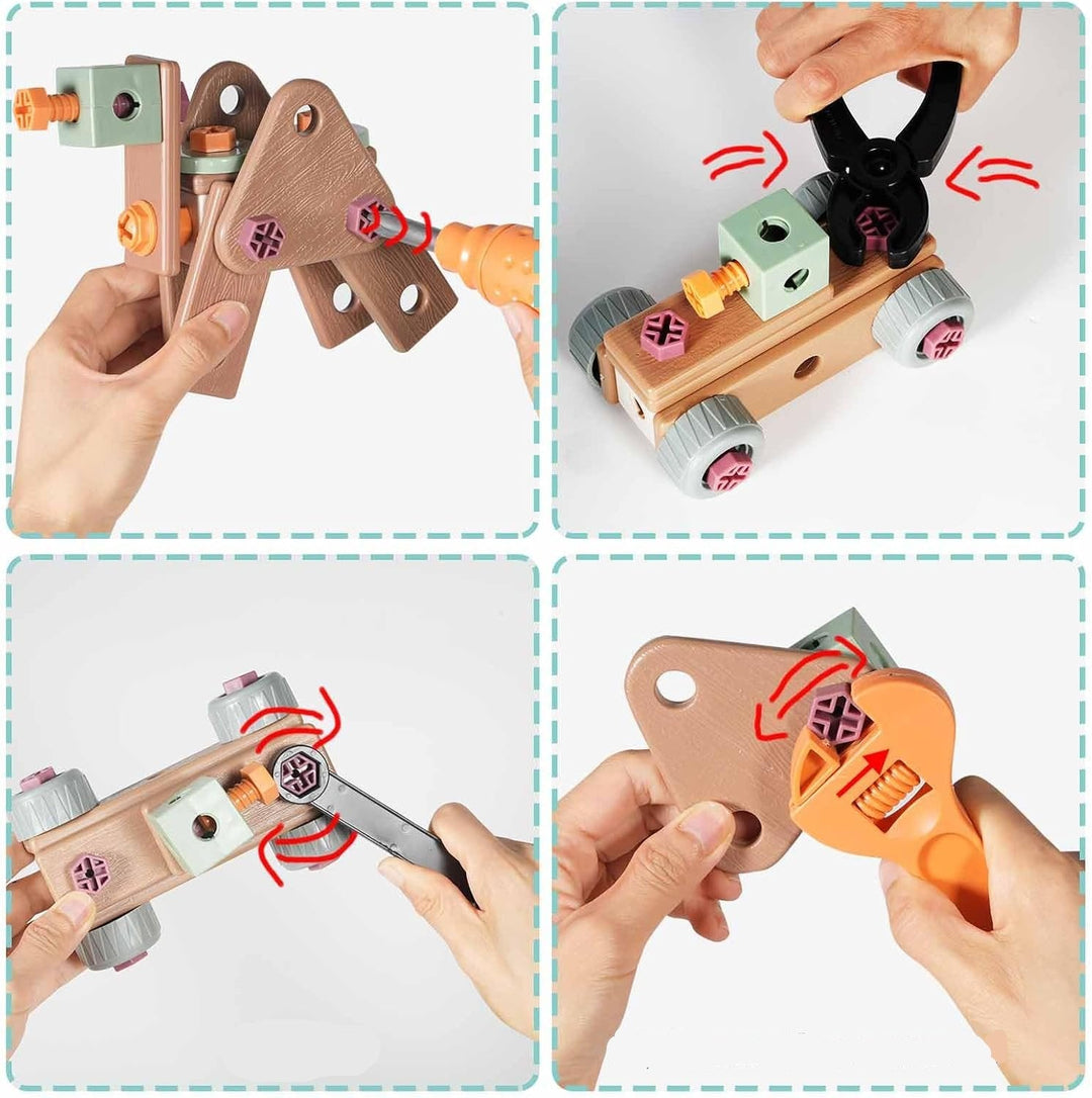 Karnz | Junior Builder Pro | Kreativität entfalten – Komplette Werkzeugset für Kinder