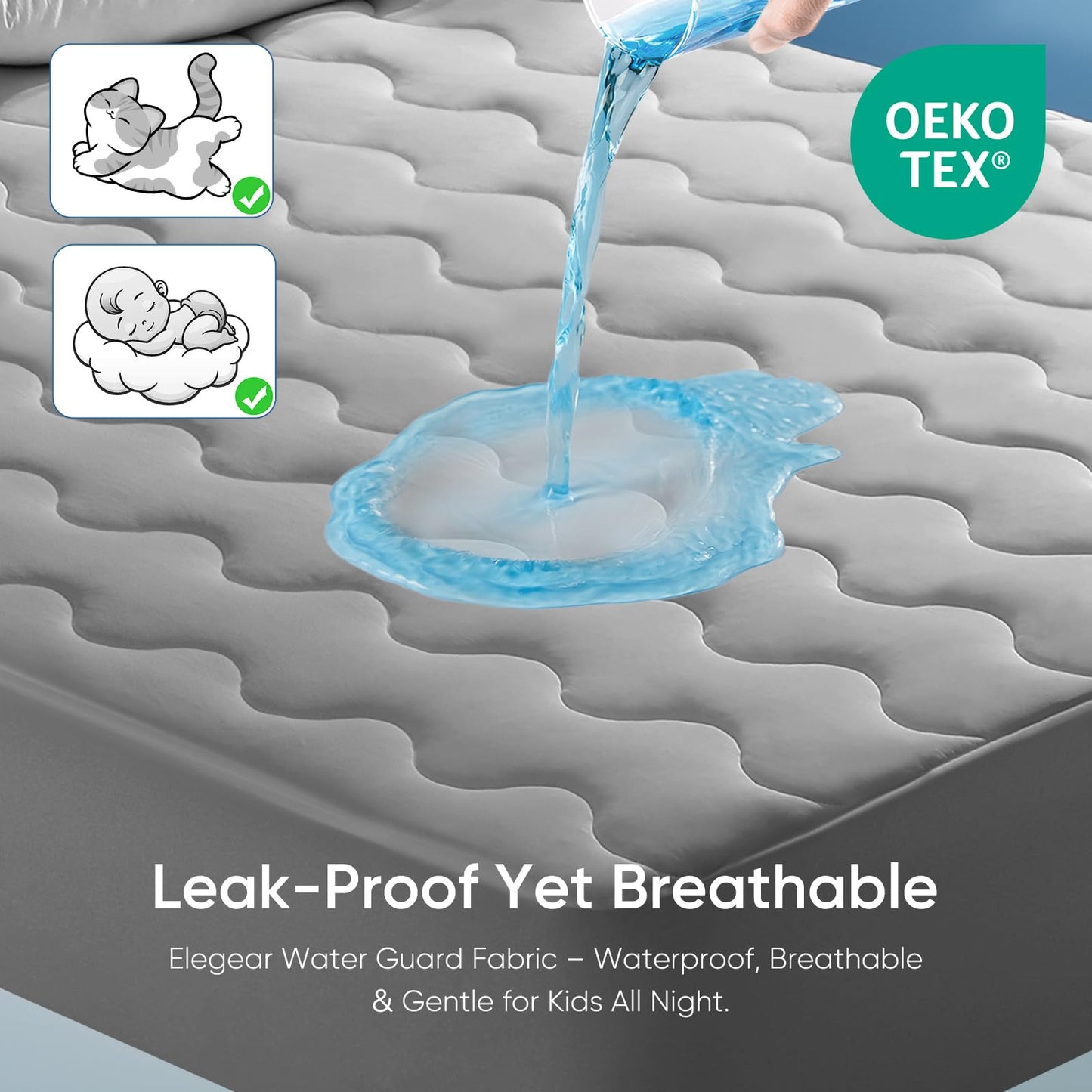 Bleib cool mit Q-Max 0.5 — Das ultimative 3.0 Kühl-Spannbetttuch von Elegear | Karnz