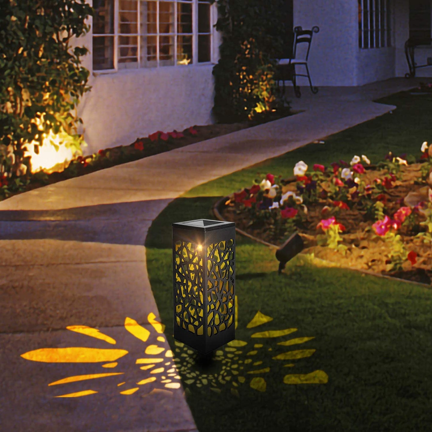 12X Solarleuchten LED Wegeleuchten Gartenbeleuchtung | Karnz