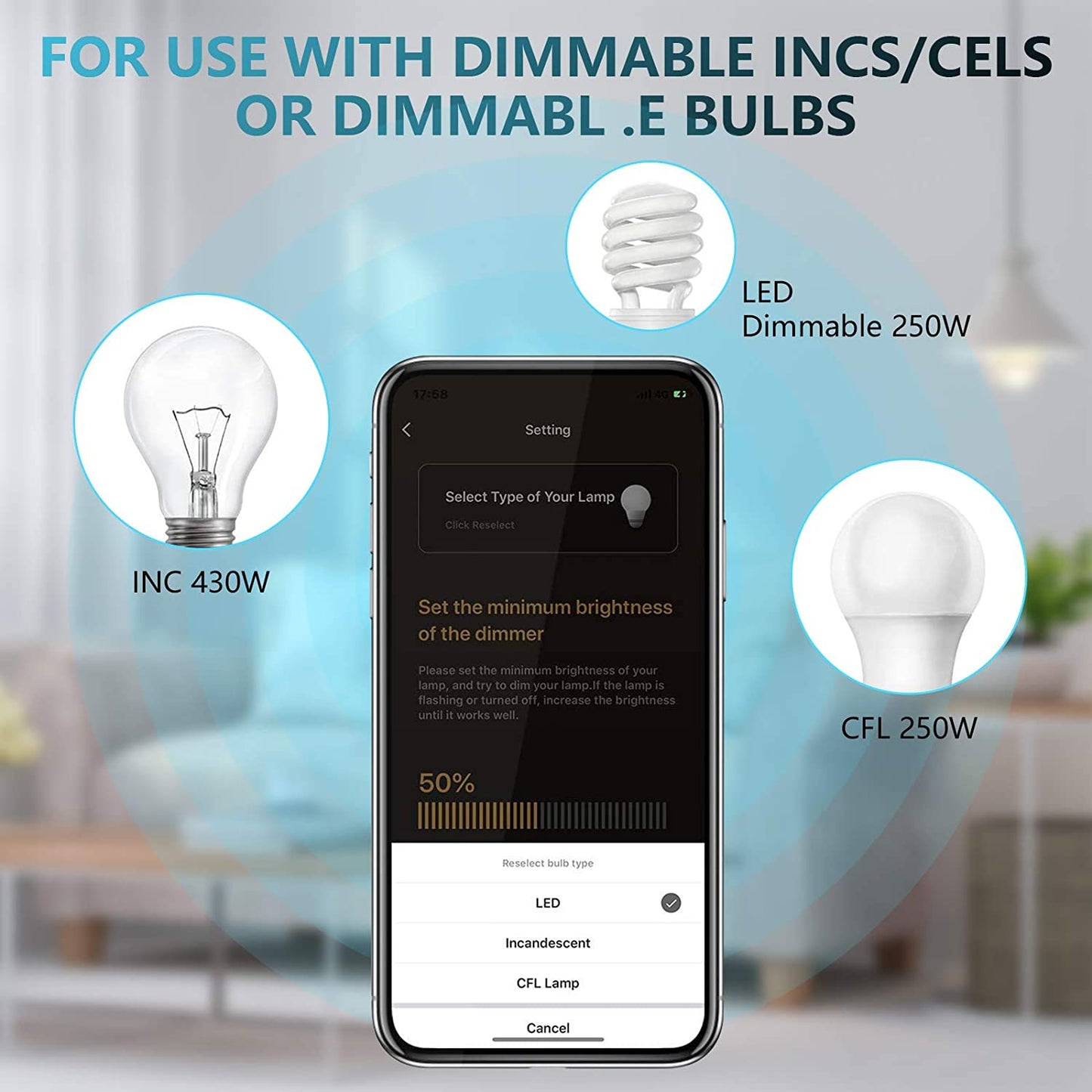 Smart Dimmer Dimmschalter Berühren mit Fernbedienung | Karnz