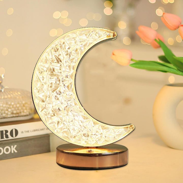 Halbmond Kristall Lampe | Karnz