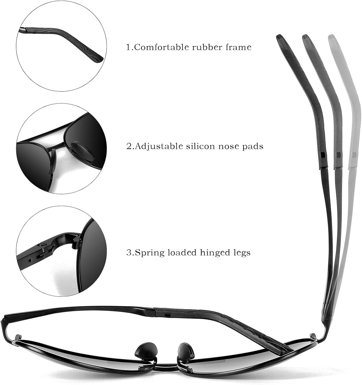 Premium polarisierte Aviator-Sonnenbrille - Joey | Karnz