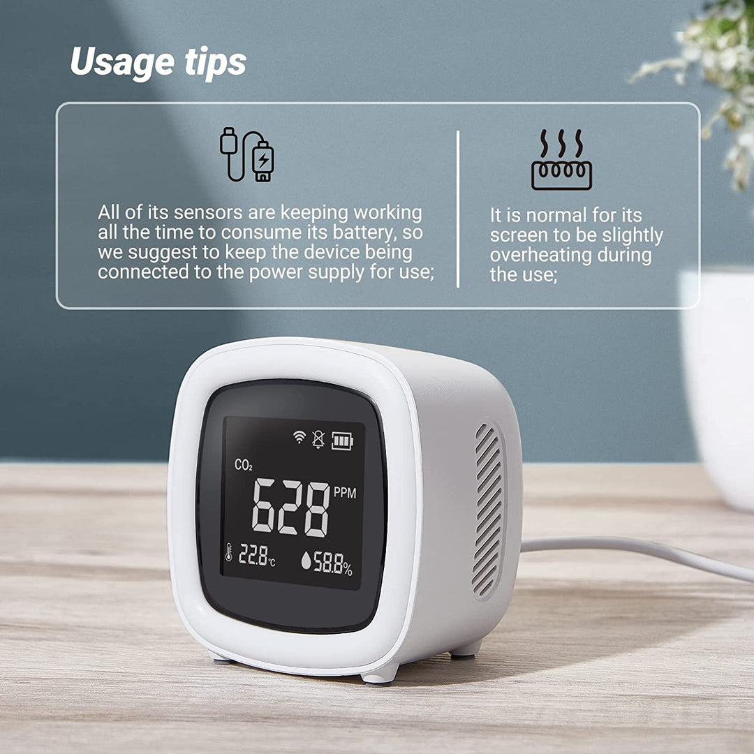 INKBIRD WiFi 3-in-1 Innen CO2-Detektor IAQM-068W | Karnz