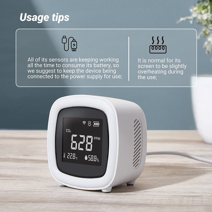 INKBIRD WiFi 3-in-1 Innen CO2-Detektor IAQM-068W | Karnz