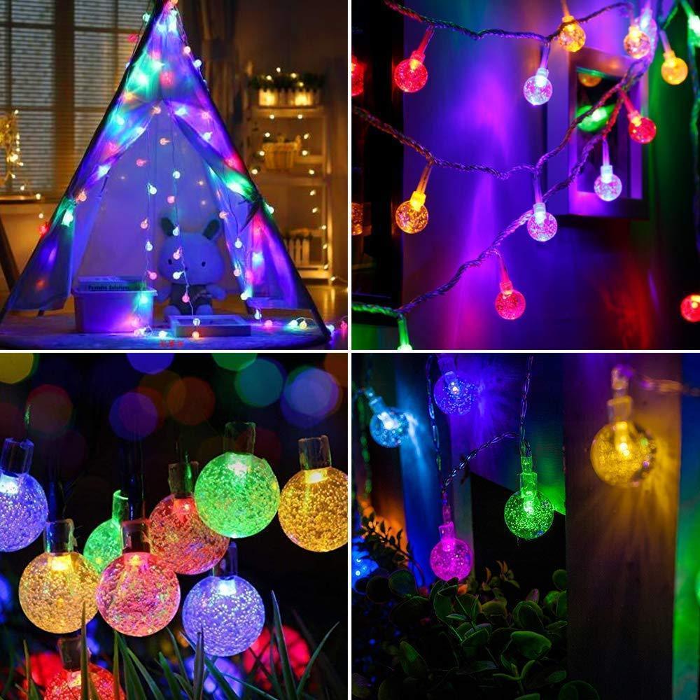 Solarbetriebene Kristallkugel Lichterkette | Karnz