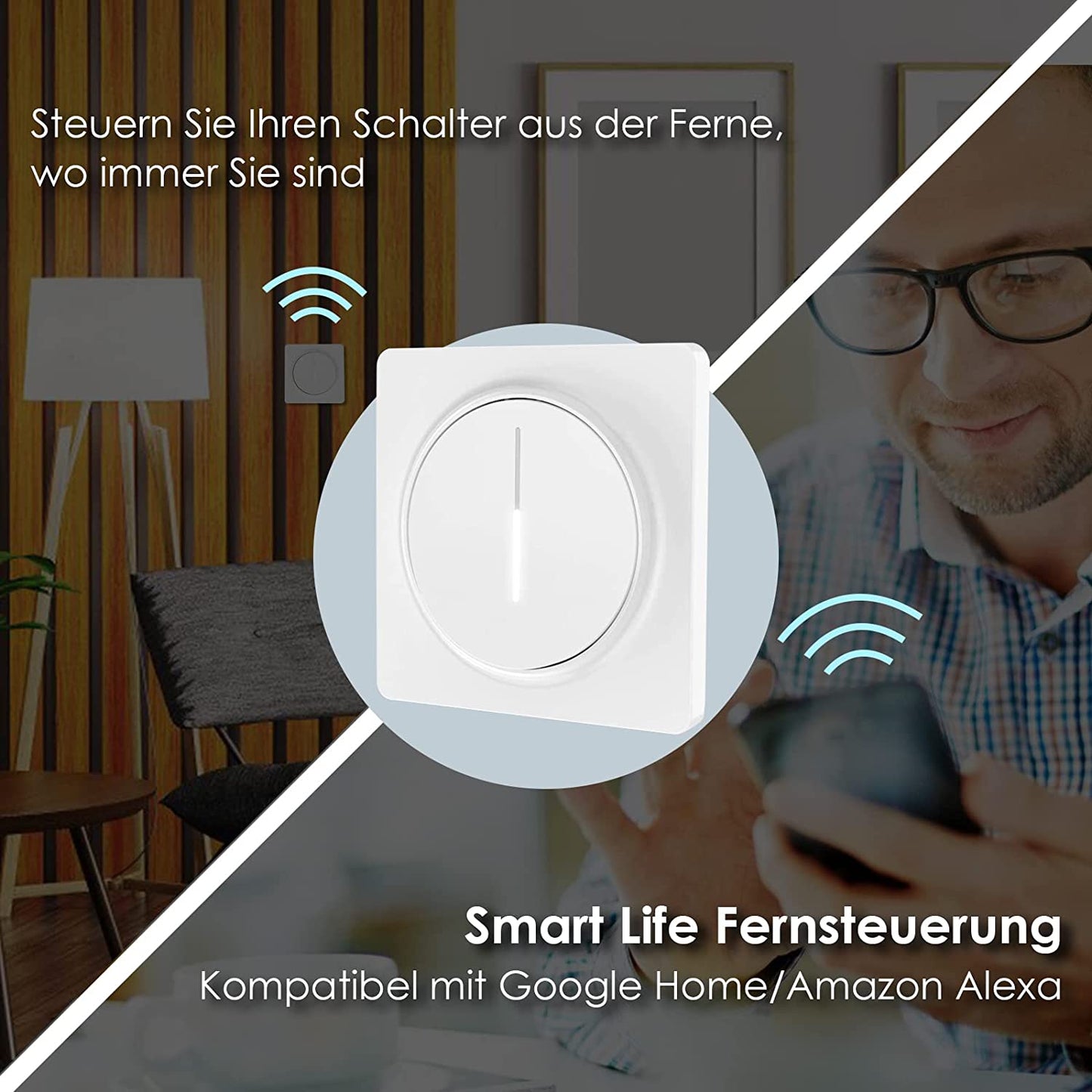Smart Dimmer Dimmschalter Berühren mit Fernbedienung | Karnz