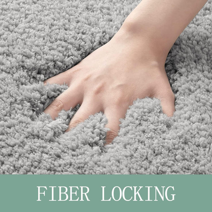Dicke Mikrofaser-Badematte – weich, saugfähig, rutschfest – perfekt für Badezimmer und Schlafzimmer