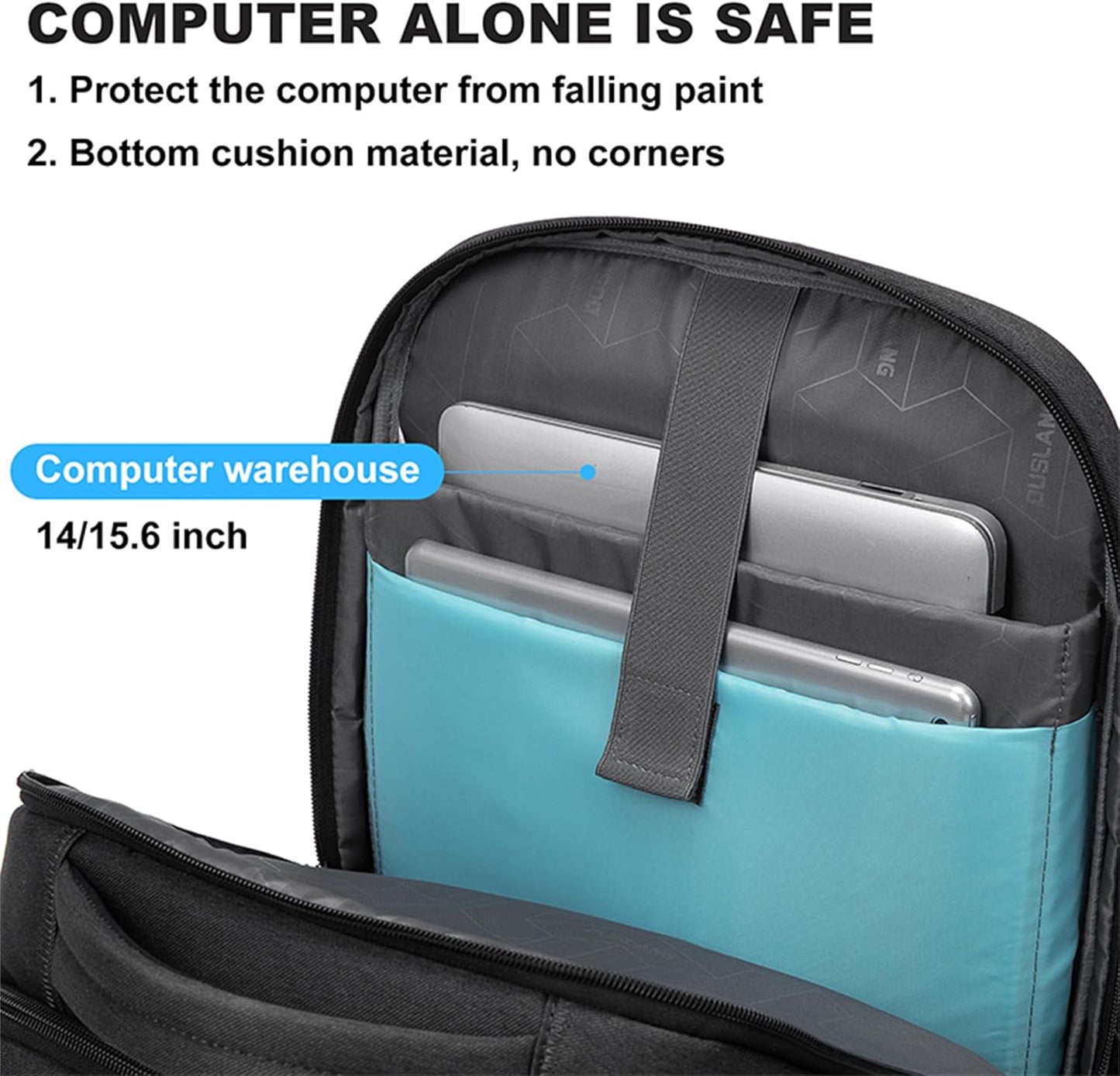 Wasserfeste Laptop- & Reise-Rucksack mit organisierten Fächern | Karnz