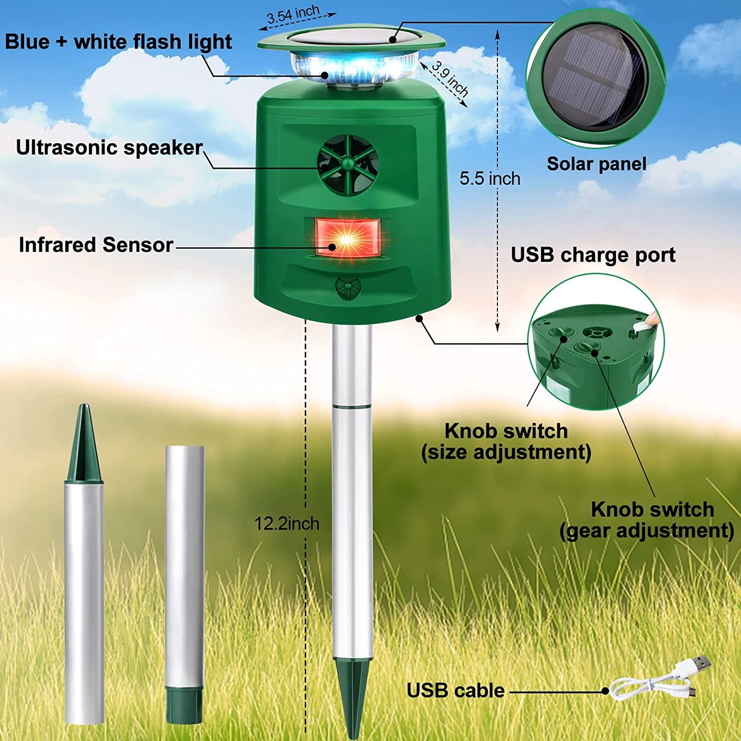 Karnz | Solar-Ultraschall-Repeller
